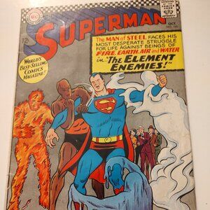 SUPERMAN # 190 The Four Element Enemies! Written by Jim Shooter Cover by Swan
